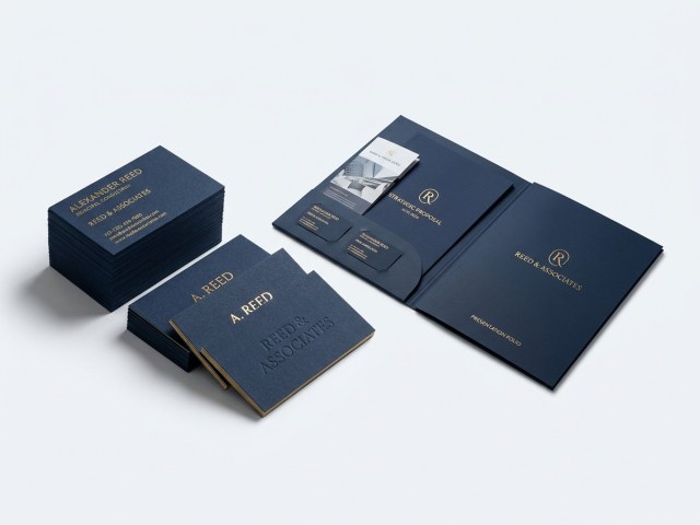 Cărți de vizită premium și mape documente