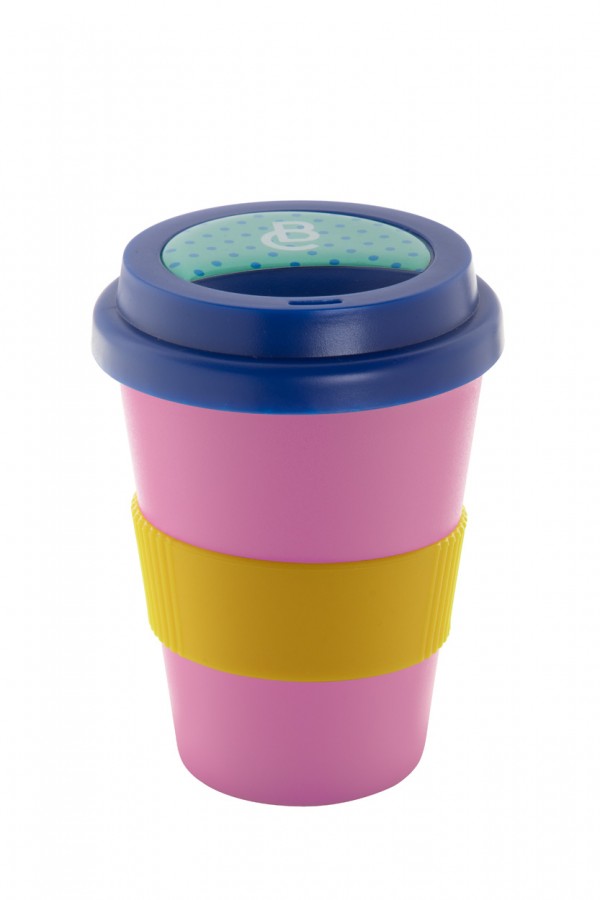 CreaCup Mini cană termoizolantă personalizată, capac  albastru
