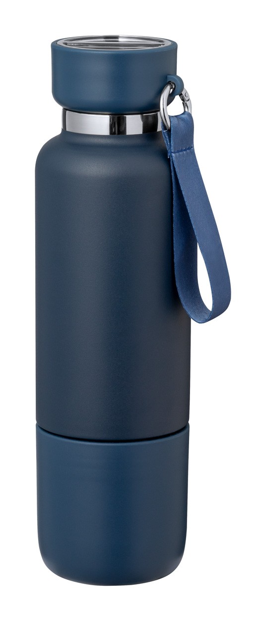 Flautrok insulated bottle  albastru închis