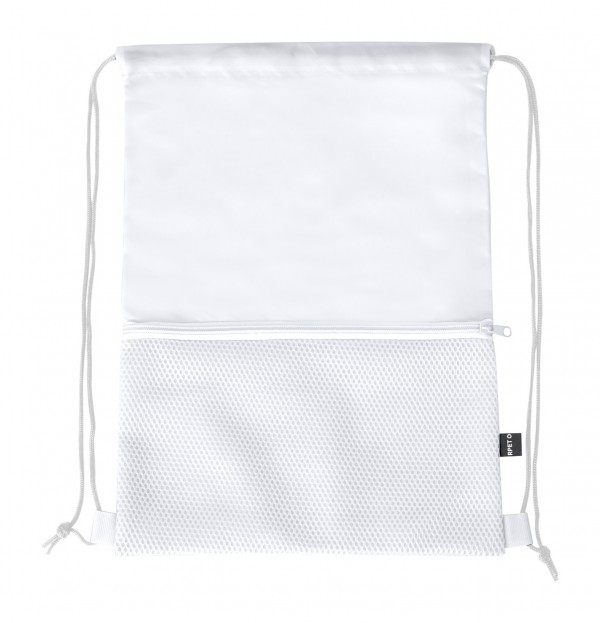 Uznam RPET drawstring bag  alb