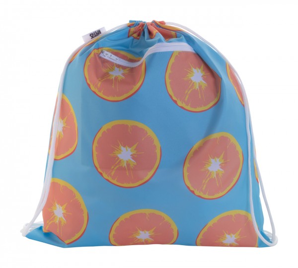 CreaDraw RFID RPET geantă cu șnur personalizată  alb