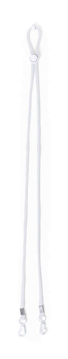 Menfix lanyard suport mască  alb