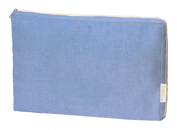 Jurne husă laptop, bumbac  albastru