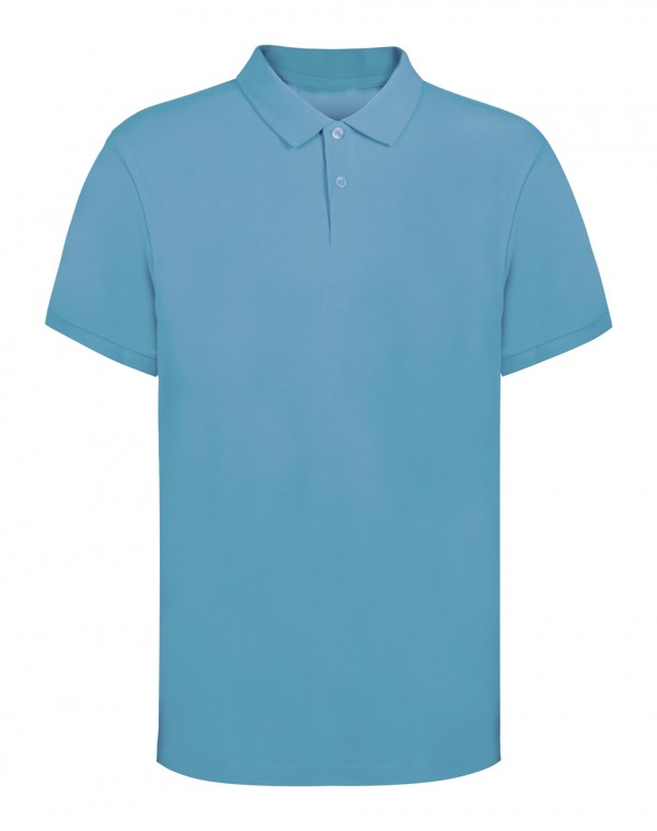 Koupan tricou polo    albastru deschis