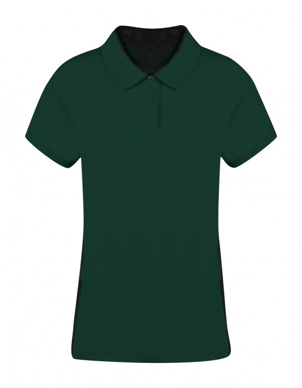 Koupan tricou polo damă  verde închis