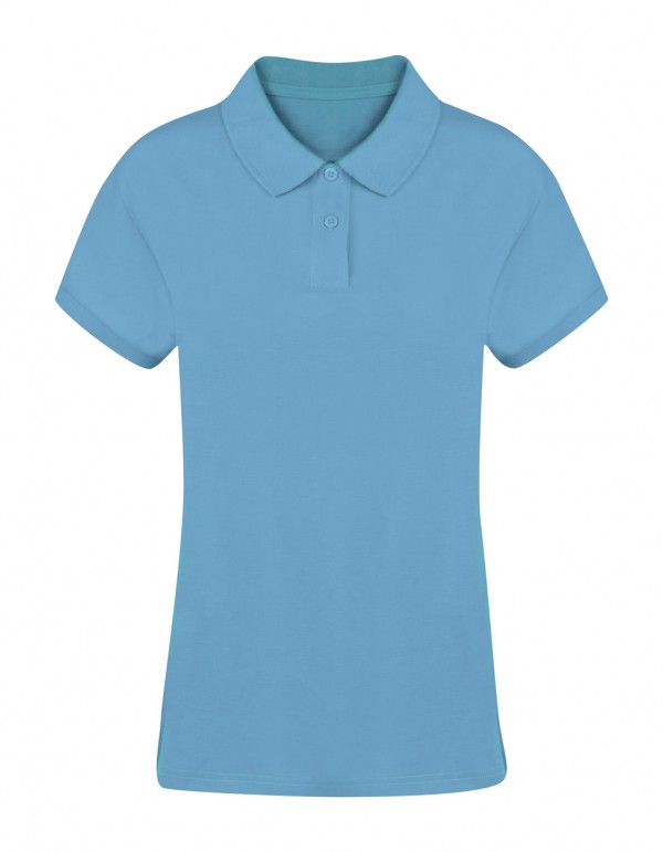 Koupan tricou polo damă  albastru deschis