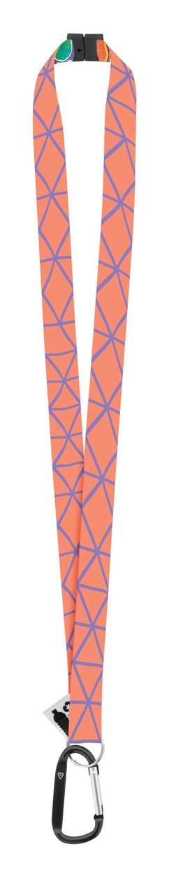 Subyard XL Safe RPET lanyard cu sublimare  negru