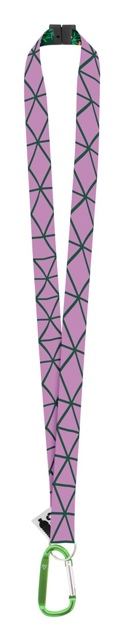 Subyard XL Safe RPET lanyard cu sublimare  verde