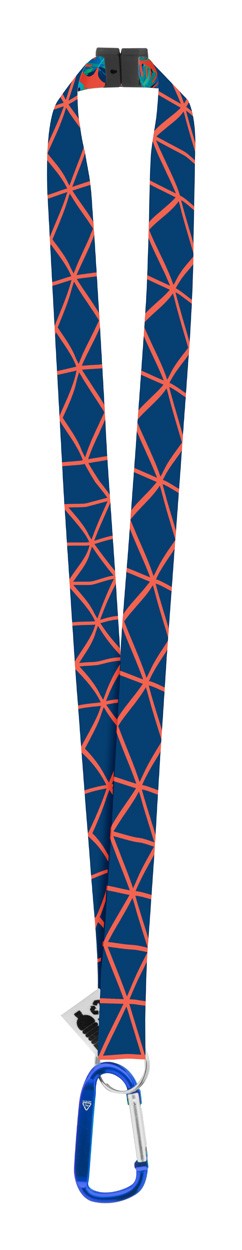 Subyard XL Safe RPET lanyard cu sublimare  albastru
