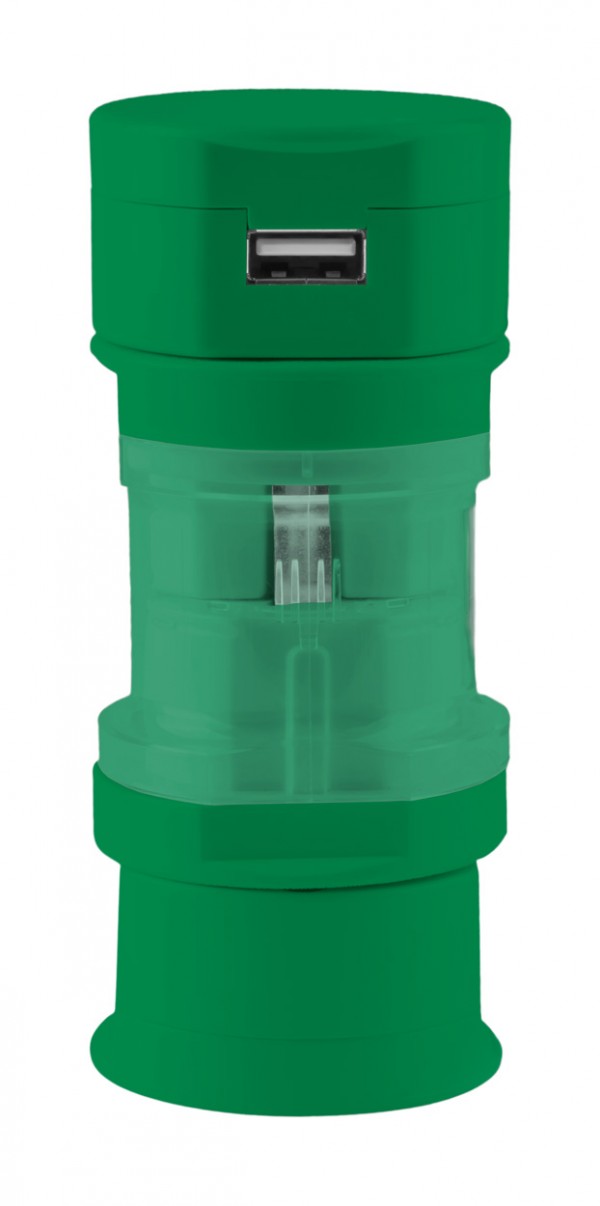 Tribox adaptor voiaj  verde