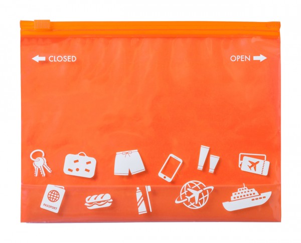 Dusky pungă depozitare cu fermoar  portocaliu