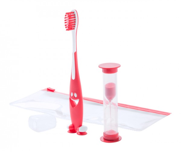 Toothie set periuță de dinți  roșu