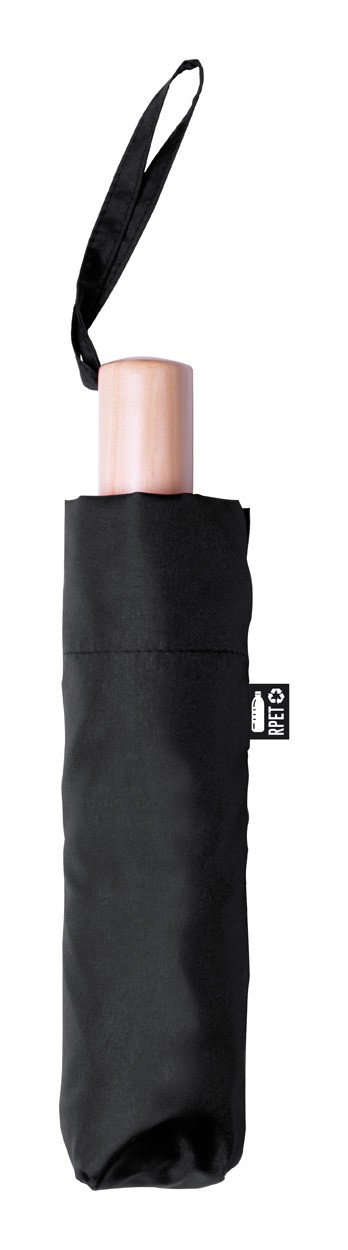 Brosoboo umbrelă, material reciclat RPET  negru