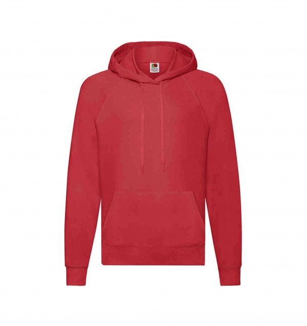 Lightweight Hooded Sweat K Hanorac copii 5-6 roșu