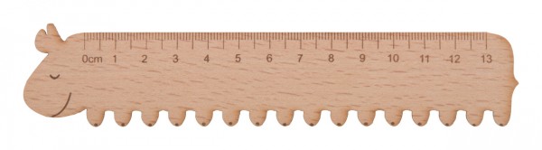 Looney riglă din lemn  natural