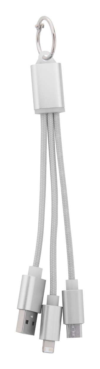 Scolt cablu de încărcare USB  argintiu