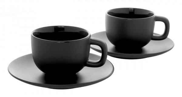 Caturra Plus Set cești capuccino  negru
