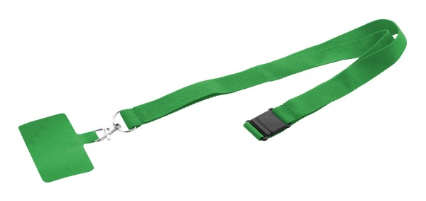 Revent Call lanyard RPET pentru telefon mobil  verde
