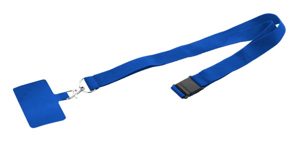Revent Call lanyard RPET pentru telefon mobil  albastru