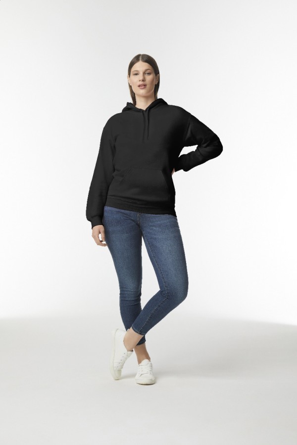 GISF500 Hanorac cu glugă L negru