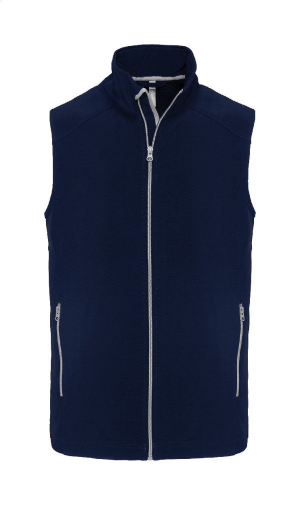 KA423 Vestă softshell, 2 straturi L albastru închis
