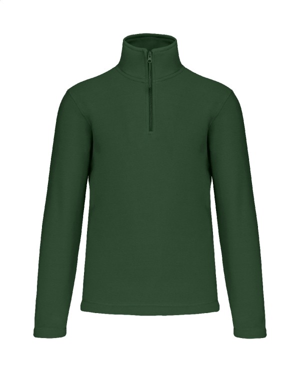 KA912 Jachetă fleece cu fermoar scurt L verde