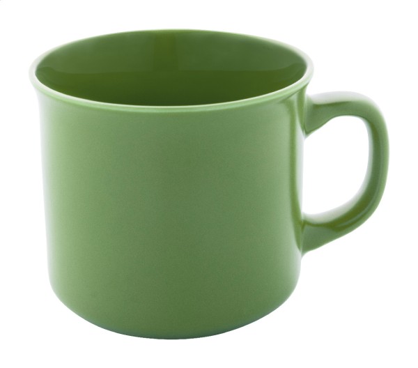 Woodstock Flat Cană vintage, mată  verde lime deschis