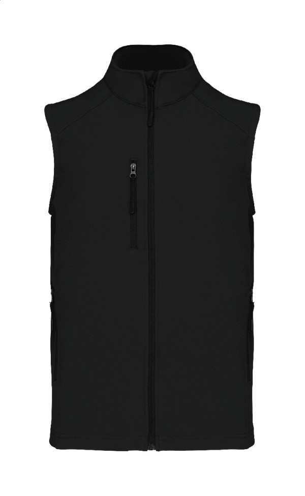 KA403 Vestă softshell, 3 straturi M negru
