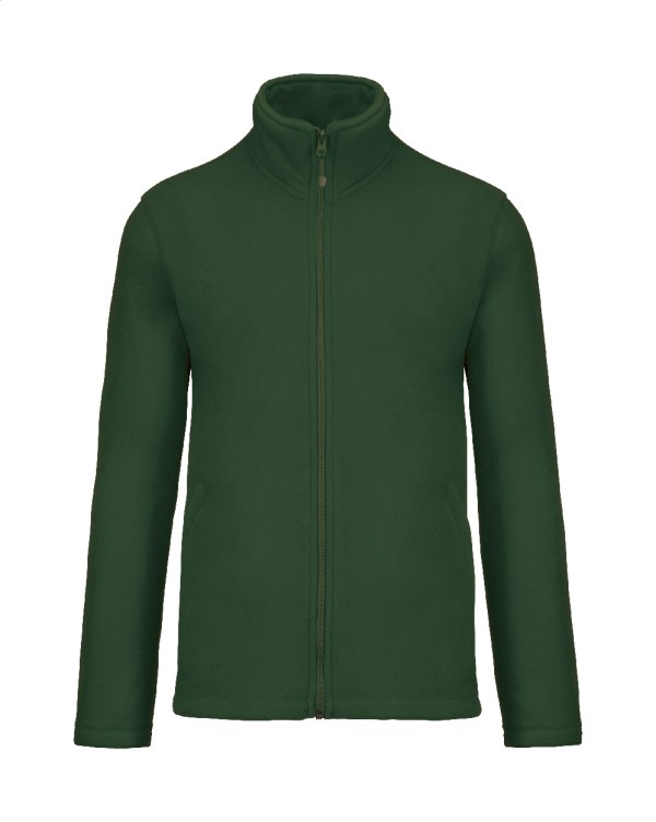 KA911 Jachetă fleece cu fermoar lung S verde