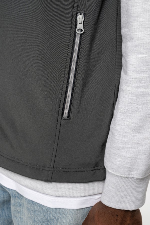 KA423 Vestă softshell, 2 straturi L gri închis