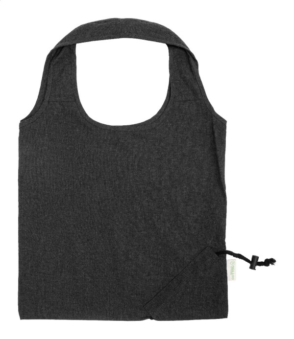 Forpex Sacoșă de cumpărături, pliabilă  negru