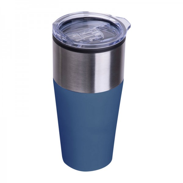 JORDAN Pahar termoizolant cu perete dublu, 600 ml ø 8,8 x 19,3 cm Albastru Inchis