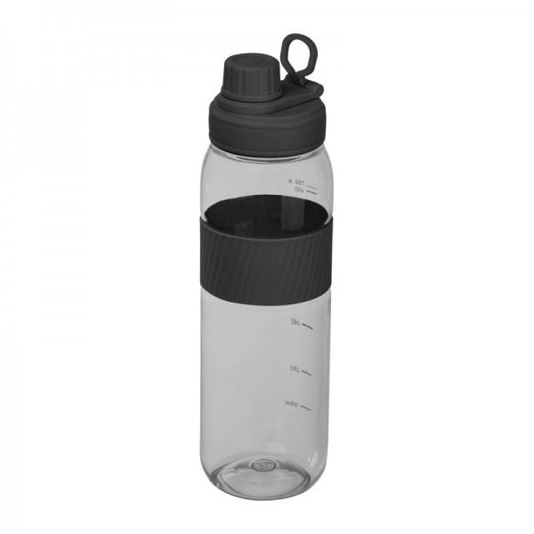 LUCREZIA Sticlă Tritan cu grip din silicon, 750 ml ø 7 x 25 cm Negru