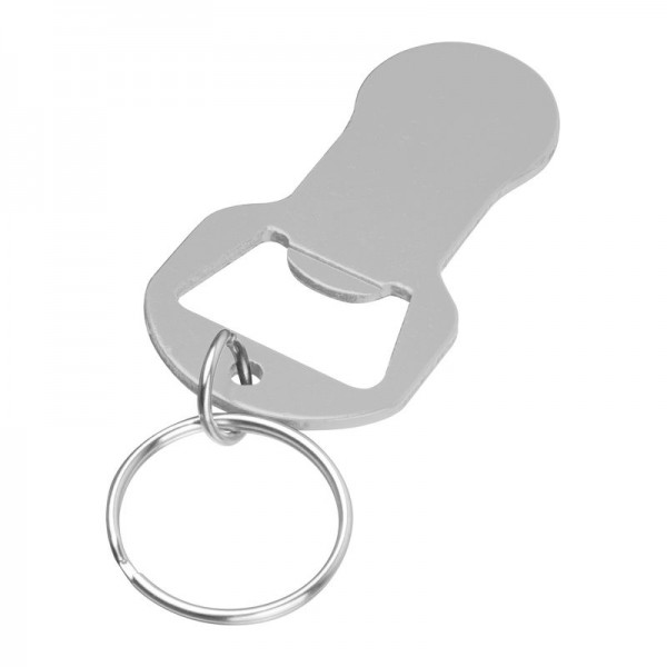 OLIVER Breloc multifuncțional din aluminiu 6,1 x 3,1 x 0,2 cm Gri