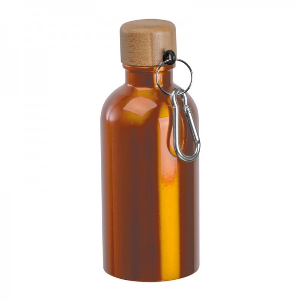 MARILYN Sticlă din oţel inoxidabil cu carabină, 400ml ø 6,5 x 17 cm Portocaliu