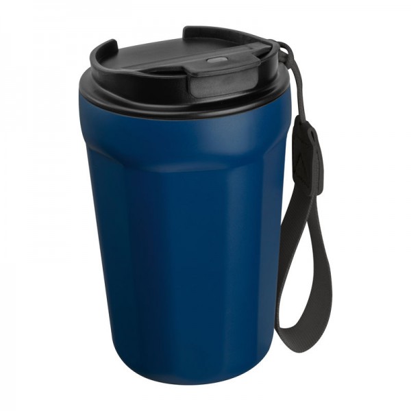 MARCELA Pahar din oţel inoxidabil pentru voiaj de 350ml ø 8,8 x 14 cm Albastru Inchis