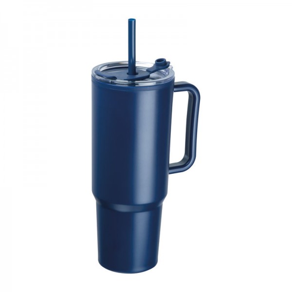 TEODORA Pahar de băut XXL, 1200ml ø 10 x 25 cm Albastru Inchis