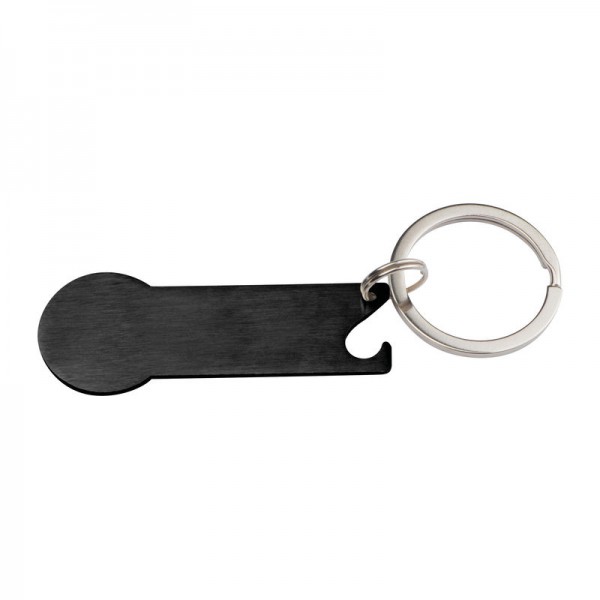 RODNEY Breloc metalic utilizabil și pt cărucior 6 × 2,3 × 0,2 cm Negru