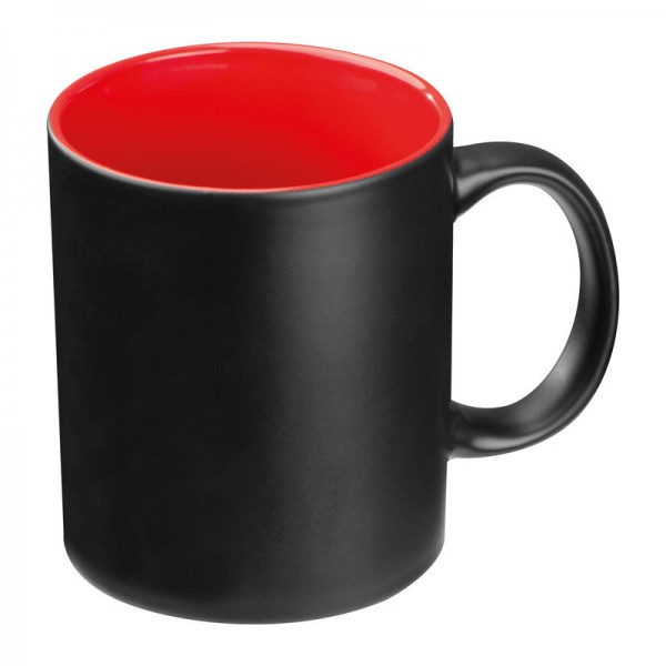 ZANE Cană colorată în interior, 300ml ø 8 × 9,6 cm Rosu
