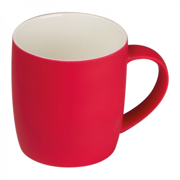 ULF Cană ceramică cauciucată, 300ml ø 8,4 × 9,2 cm Rosu