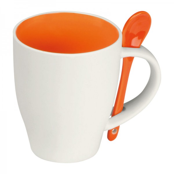 ARMANDO Cană ceramică de 250 ml ø 8,5 × 9,8 cm Portocaliu
