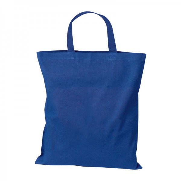 MARSHALL Sacoșă din bumbac cu mânere scurte 42 × 38 cm Albastru