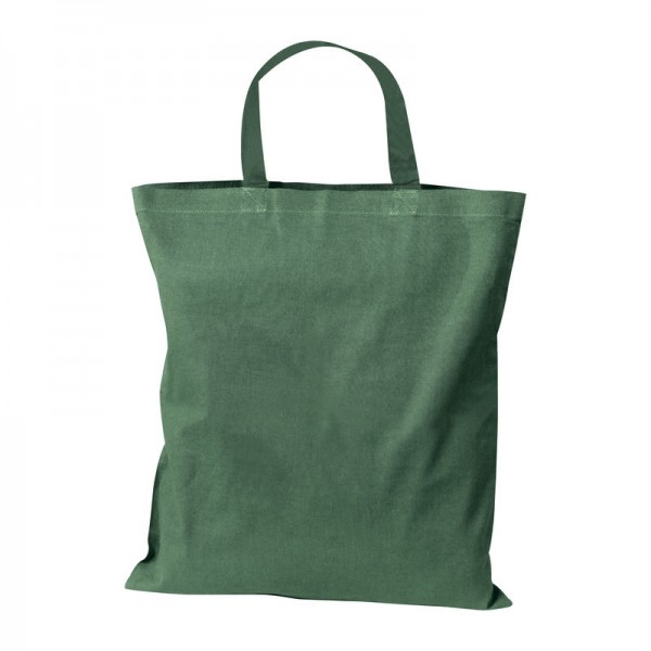 MARSHALL Sacoșă din bumbac cu mânere scurte 42 × 38 cm gri închis
