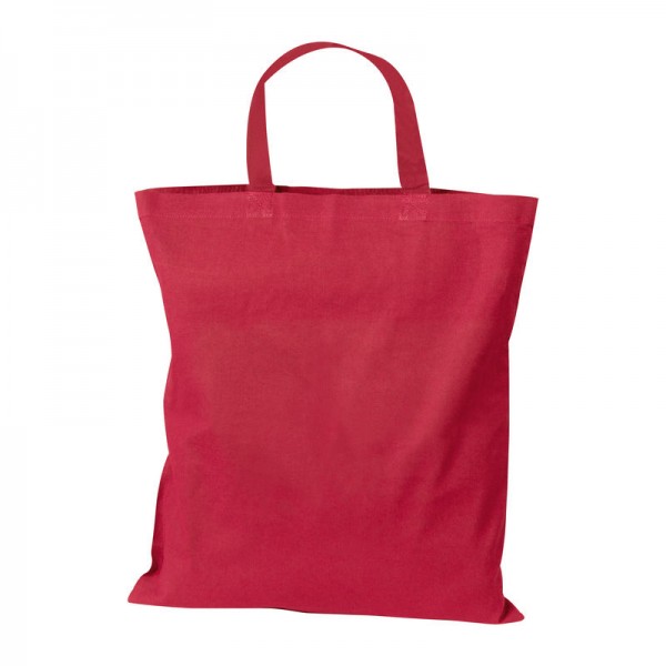MARSHALL Sacoșă din bumbac cu mânere scurte 42 × 38 cm Rosu