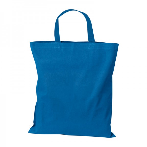 MARSHALL Sacoșă din bumbac cu mânere scurte 42 × 38 cm Light Blue