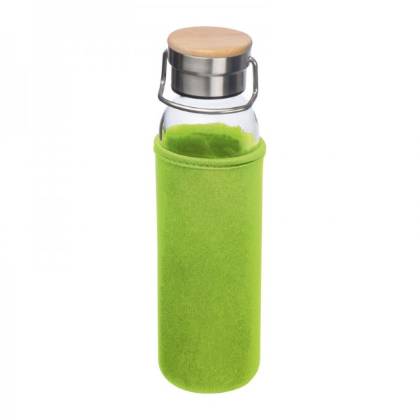 RAMONA Sticlă de băut cu husă neopren, 600ml ø 7 x 24,5 cm Light green