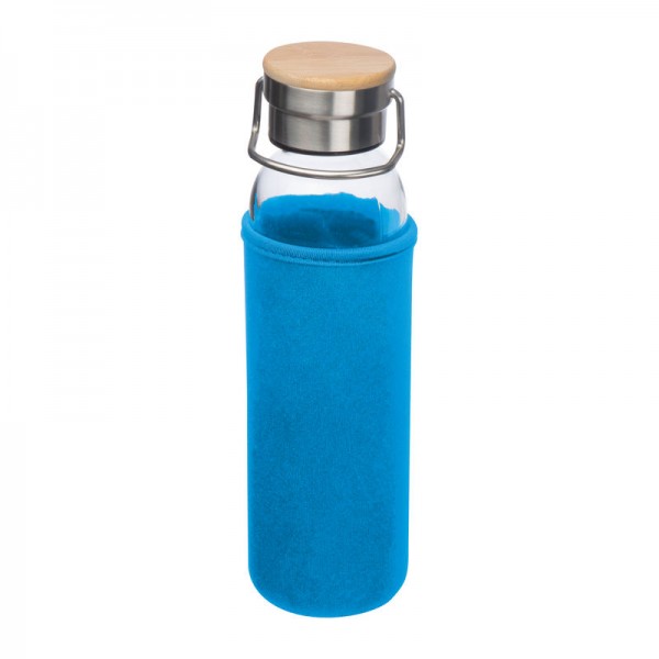 RAMONA Sticlă de băut cu husă neopren, 600ml ø 7 x 24,5 cm Light Blue