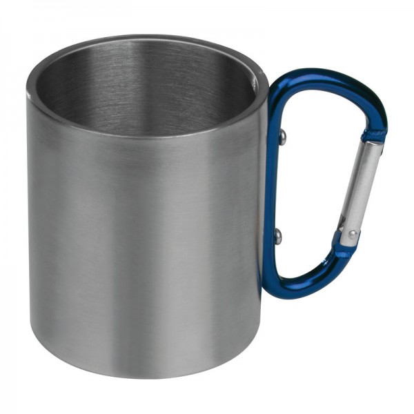 ANGELICA Cană metalică 200ml cu carabină ø 6,8 × 7,8 cm Albastru