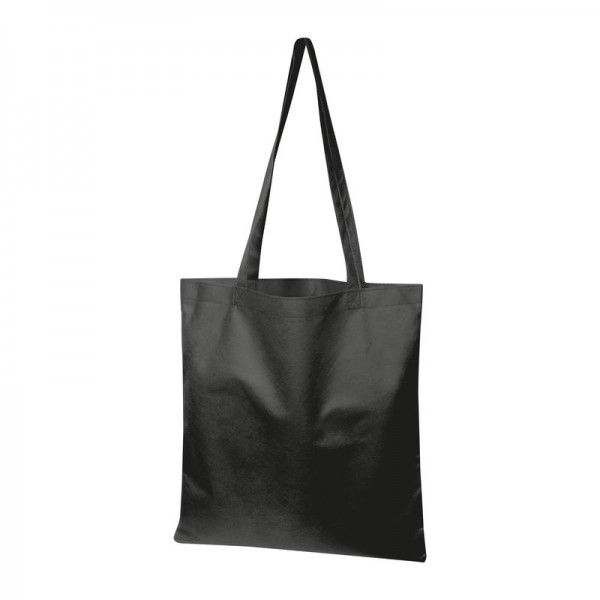 LUDWIK Sacoşă de cumpărături non-woven, 80g/m² 38 × 0,3 × 41,5 cm Negru