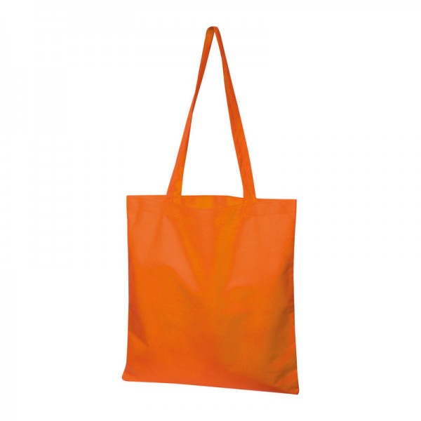 LUDWIK Sacoşă de cumpărături non-woven, 80g/m² 38 × 0,3 × 41,5 cm Portocaliu
